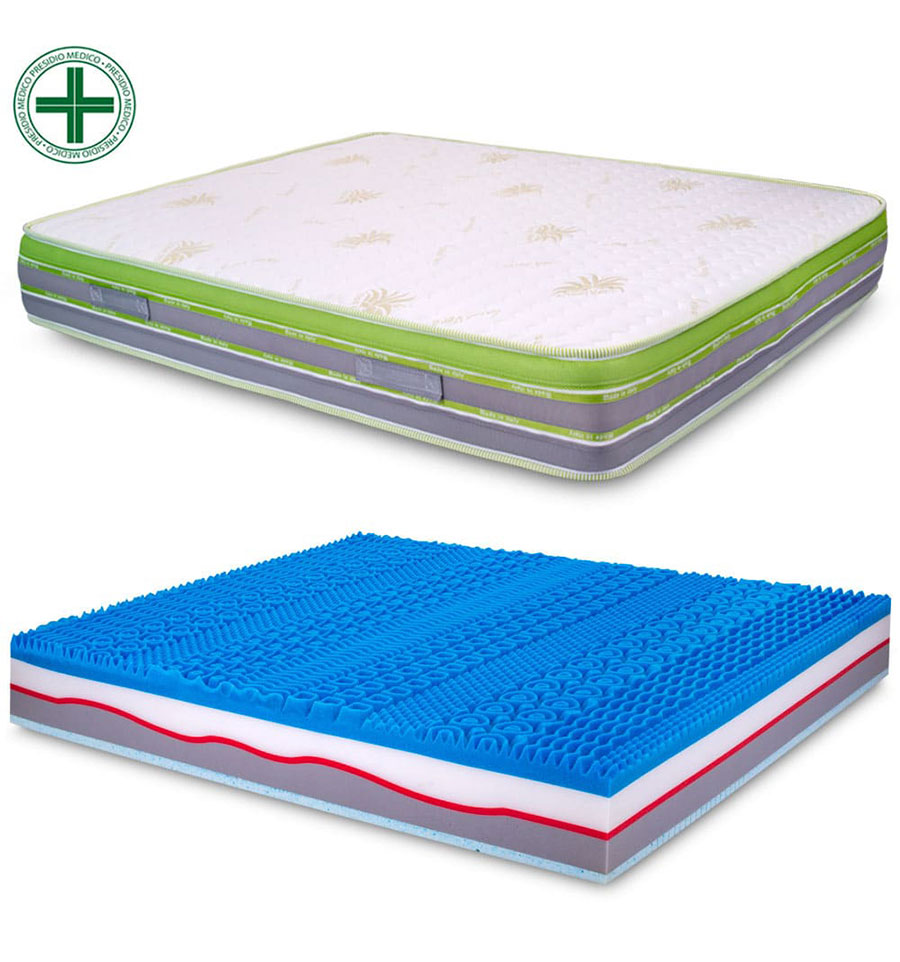 Coprimaterasso LINSY LIVING Matrimoniale 7,6 Cm | Memory Foam Con Gel Rinfrescante | Certificato CertiPUR-US, Adatto Per Materassi Rigidi